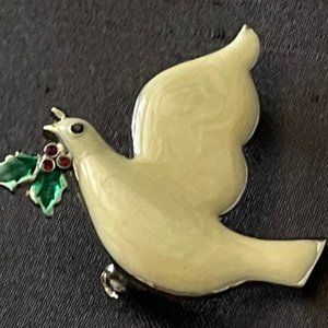 White Dove Pin by Liz claiborne